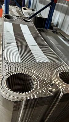 ألواح مستبدات الحرارة Hastelloy GEA 0.5mm / 0.6mm سمك الحجم