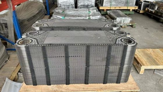 صفائح PHE Vicarb المبادل الحراري عرض 500mm مع غسيل NBR