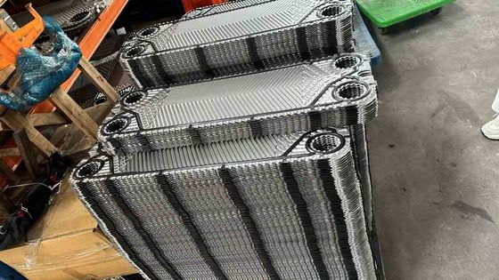 S100 S121 S4A أنواع صفيحة مبادل الحرارة Sondex لنقل الحرارة وتبريد سرعة التدفق المنخفضة