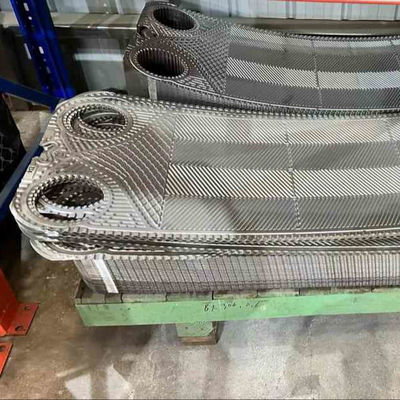 منطقة نقل الحرارة لوحة مبادلة الحرارة النحاسية مع غسيل فيتون NBR EPDM