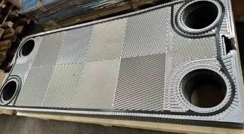 صفيحة مبادل حرارة فيكارب المكبسة ¥ 10- 1000m2 منطقة نقل الحرارة ، غسيل NBR